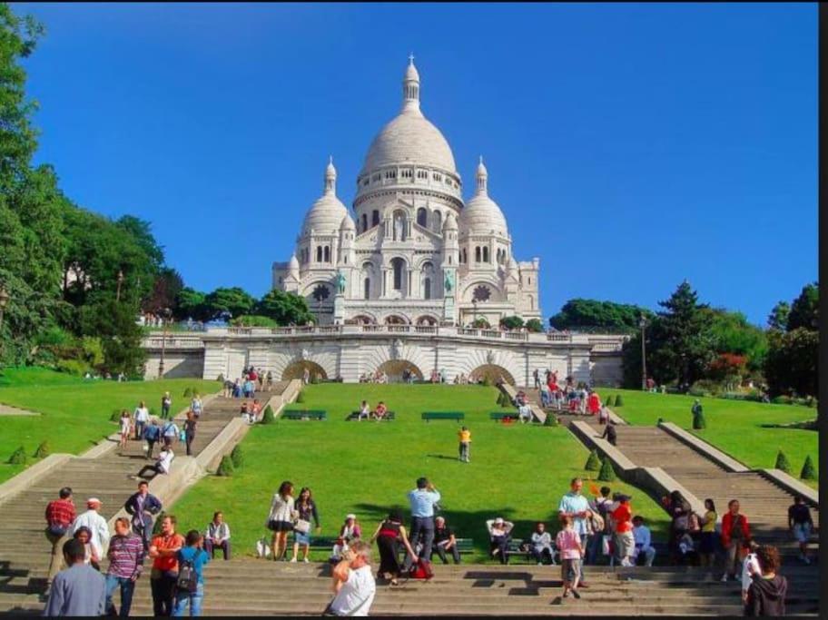 Appartement Paris Sacre Coeur Montmartre Et Tour Eiffel, 8 People, Extérieur photo