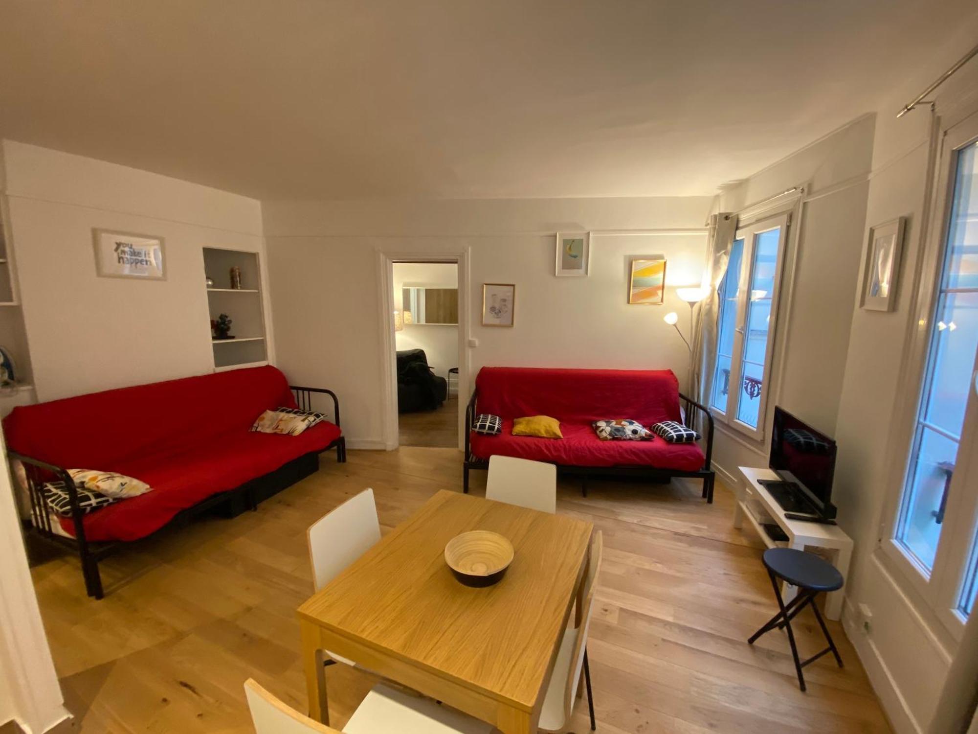 Appartement Paris Sacre Coeur Montmartre Et Tour Eiffel, 8 People, Extérieur photo